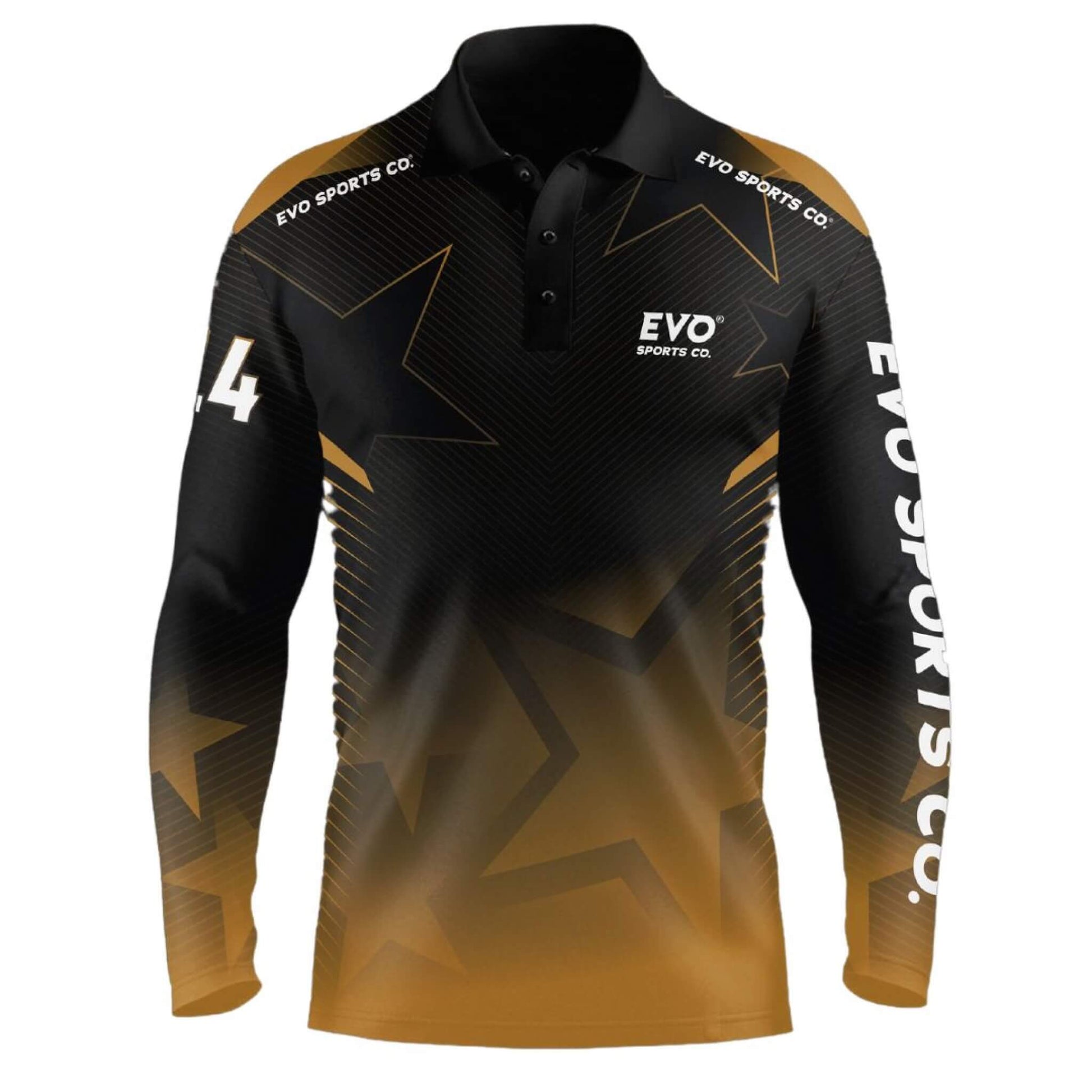 Custom Long Sleeve Polo Shirt - Personalized