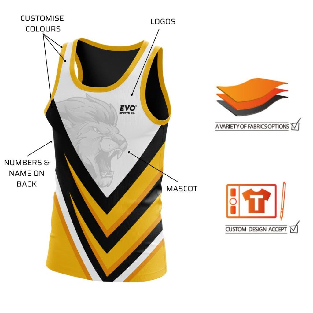 Customizing Singlets Custom Singlet - Custom Design Touch Singlets – Evo Sports Co