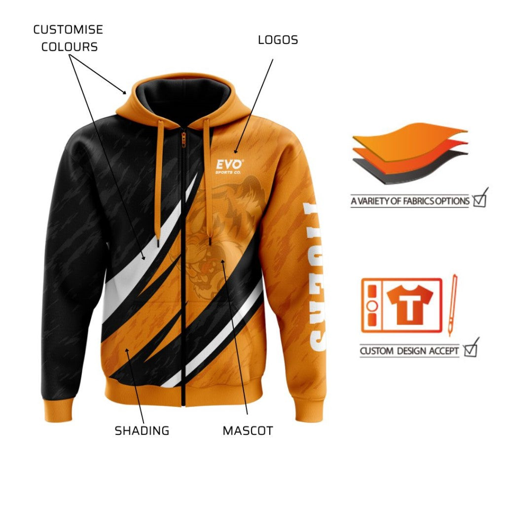 Custom Zip Hoodie - Blaze
