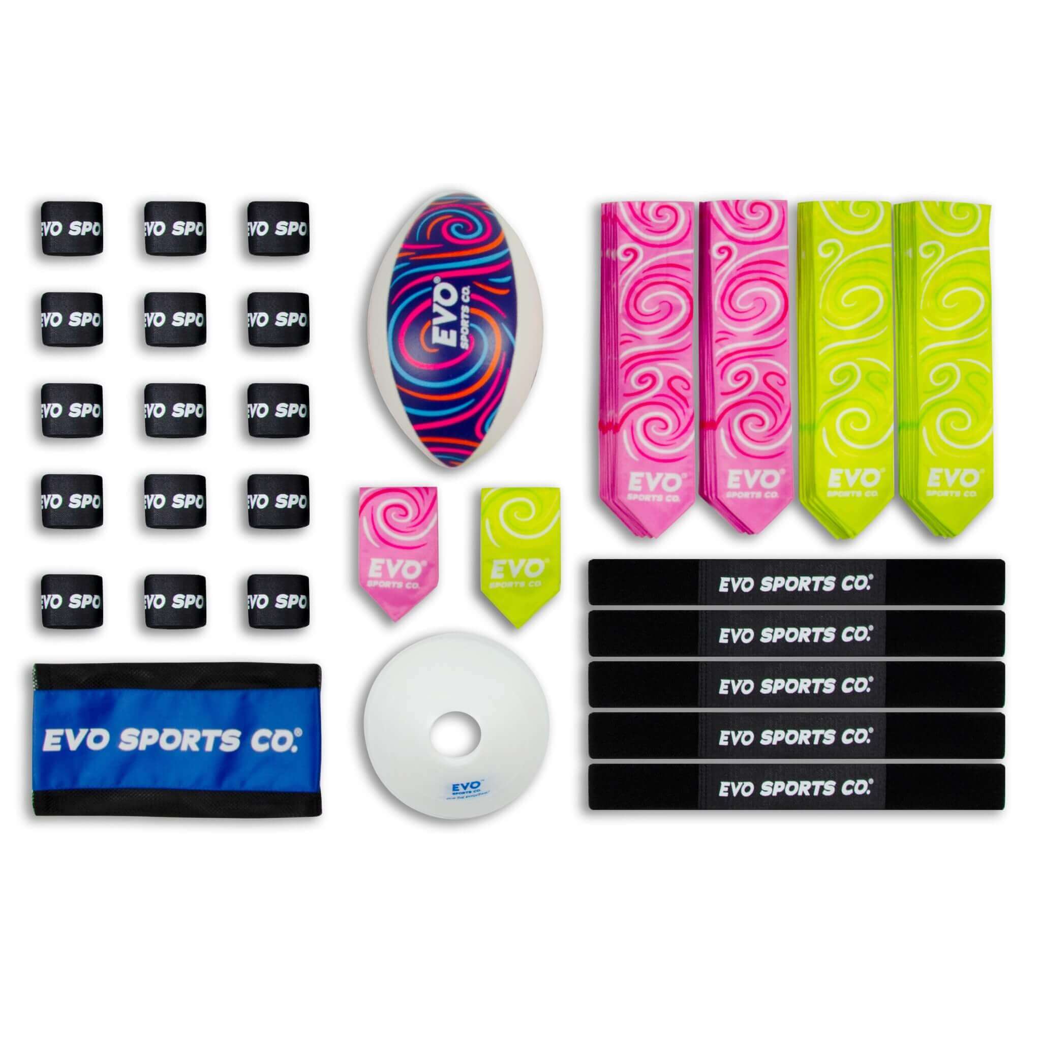 Rugby Rip Tag Set Beach Rugby Tag Kit 20 Players - Group Beach Rugby Game Kit – Evo Sports Co