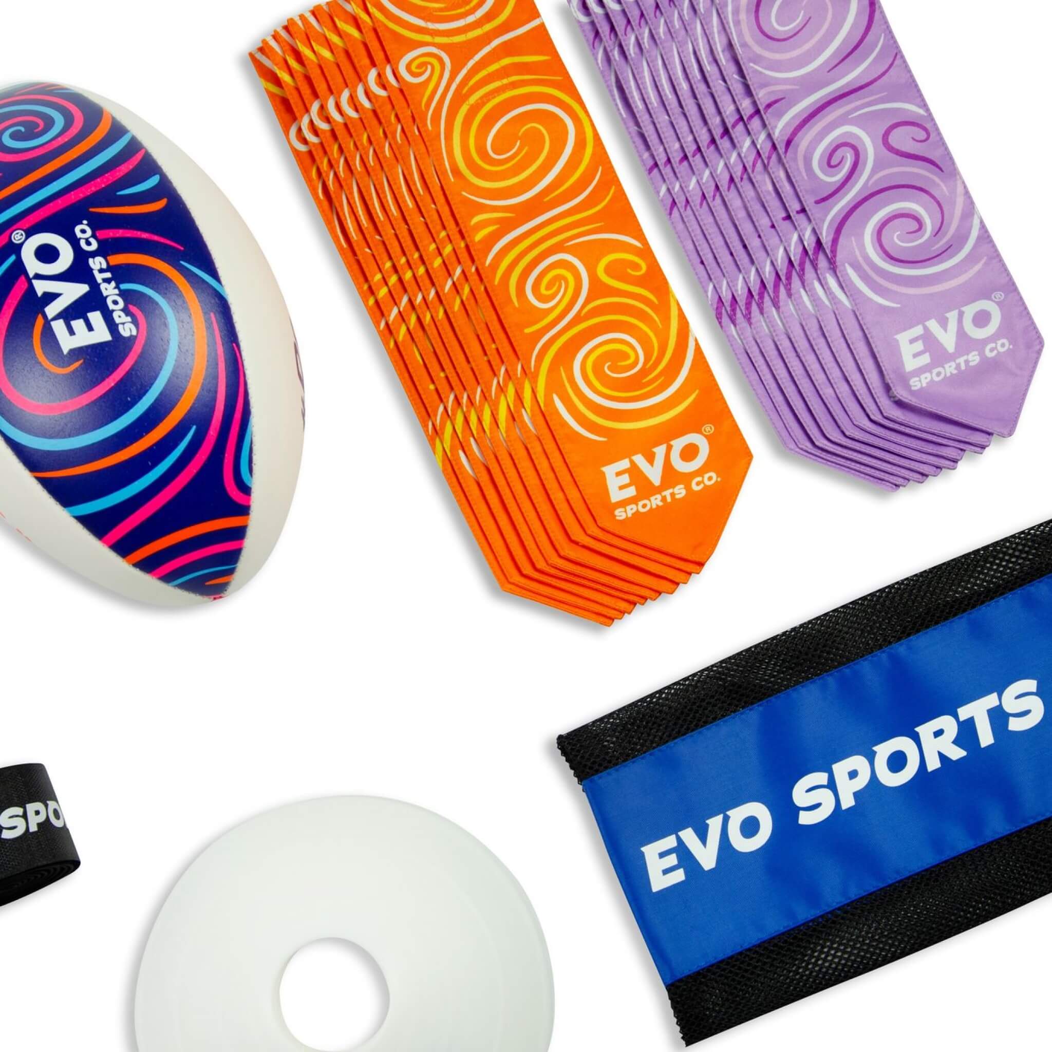Rugby Rip Tag Set Beach Rugby Tag 10 Players - Outdoor Rugby Tag Set – Evo Sports Co