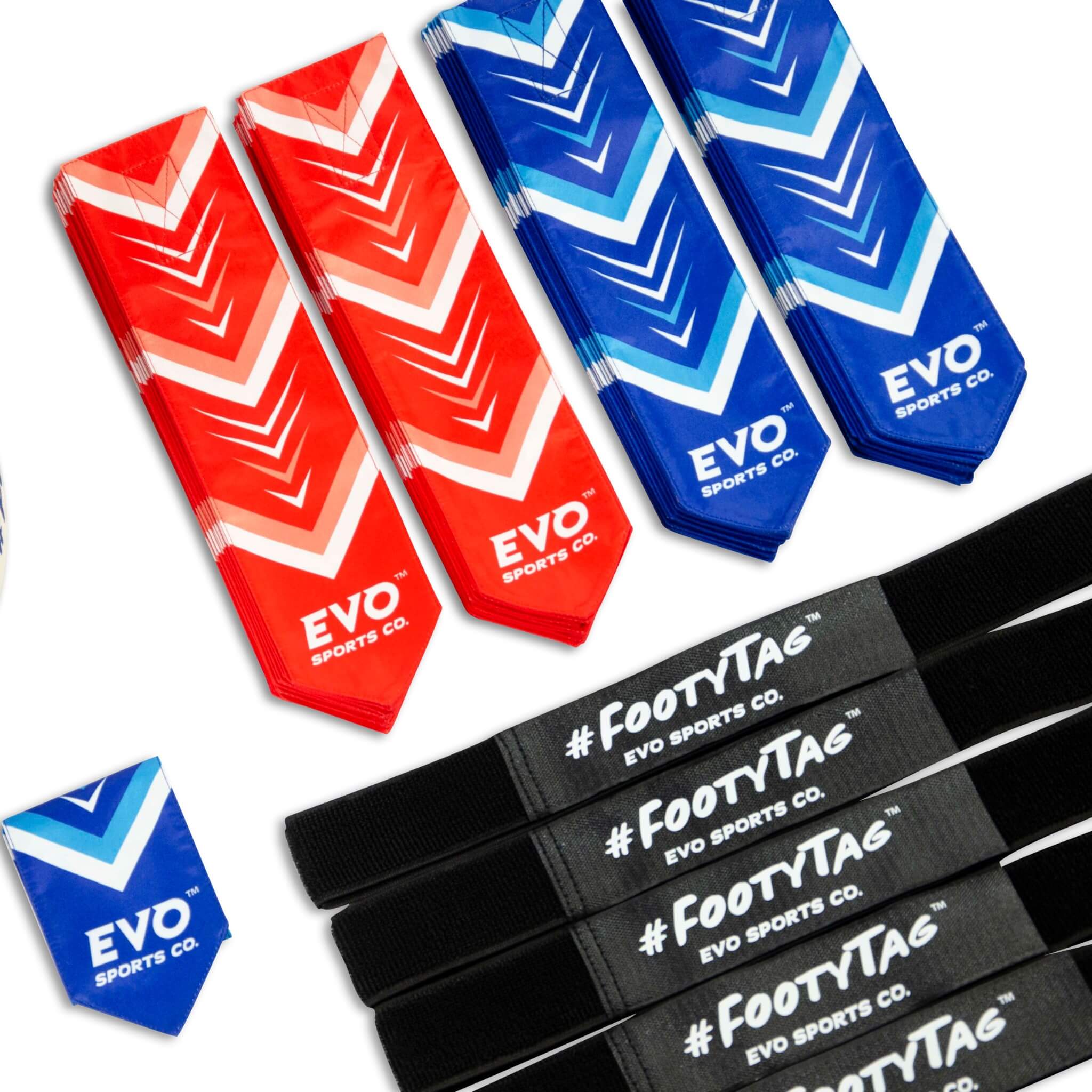 Rugby Rip Tag Set 20 Player Adults Rugby Tag Kit - Outdoor Team Rugby Tag Game – Evo ...