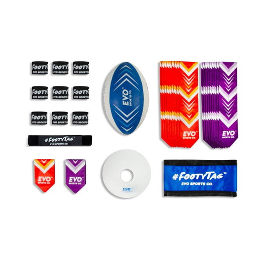 FootyTag - Adults Rugby Tag Kit - 10 Players - Evo Sports Co