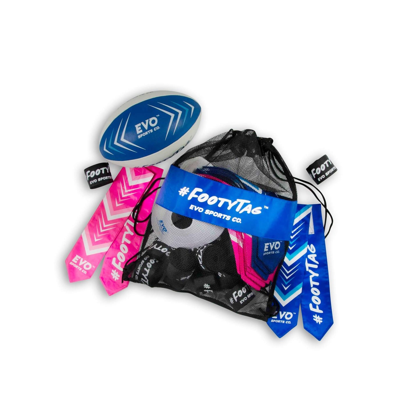 FootyTag - Kids Tag Rugby Kit - 20 Players - Evo Sports Co