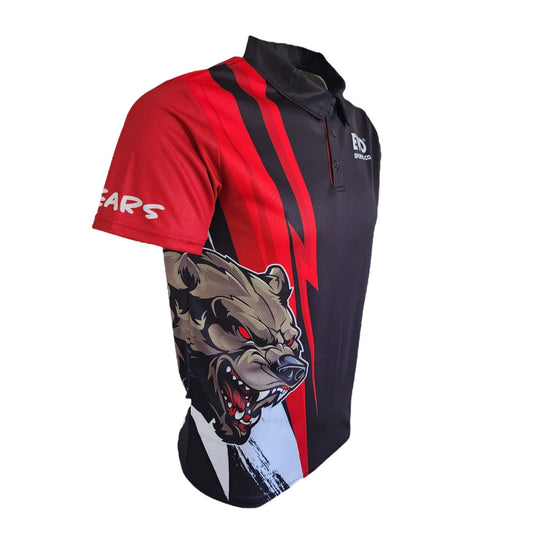 Unisex Adults Bears Shirt - Quick Dry Polo - Evo Sports Co