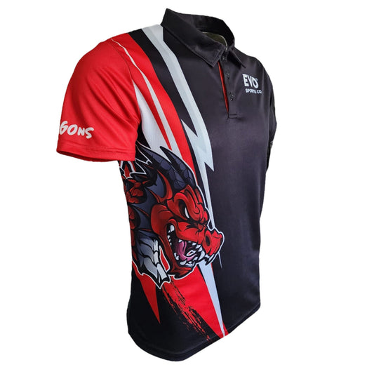 Unisex Adults Dragons Shirt - Quick Dry Polo - Evo Sports Co
