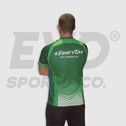 Unisex Adults FootyTag Quick Dry Shirt - Green - Evo Sports Co