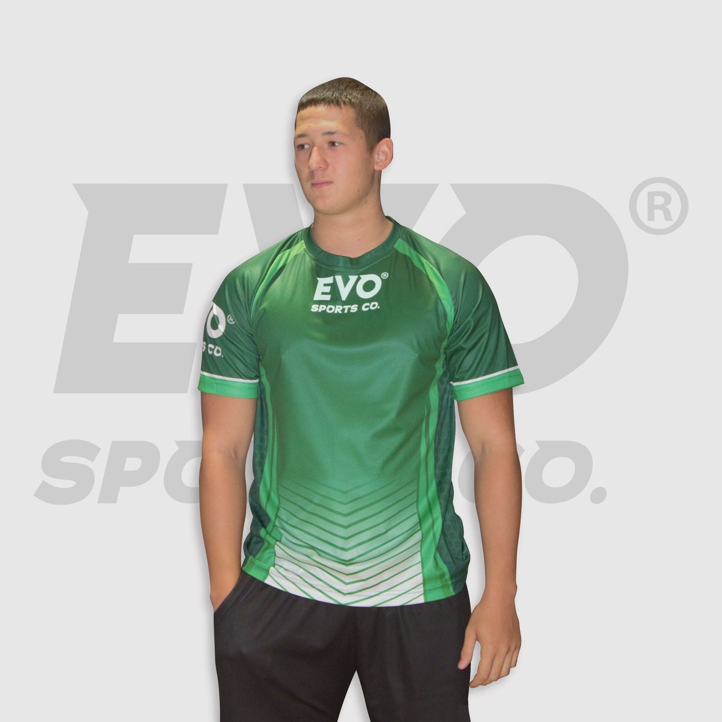 Unisex Adults FootyTag Quick Dry Shirt - Green - Evo Sports Co