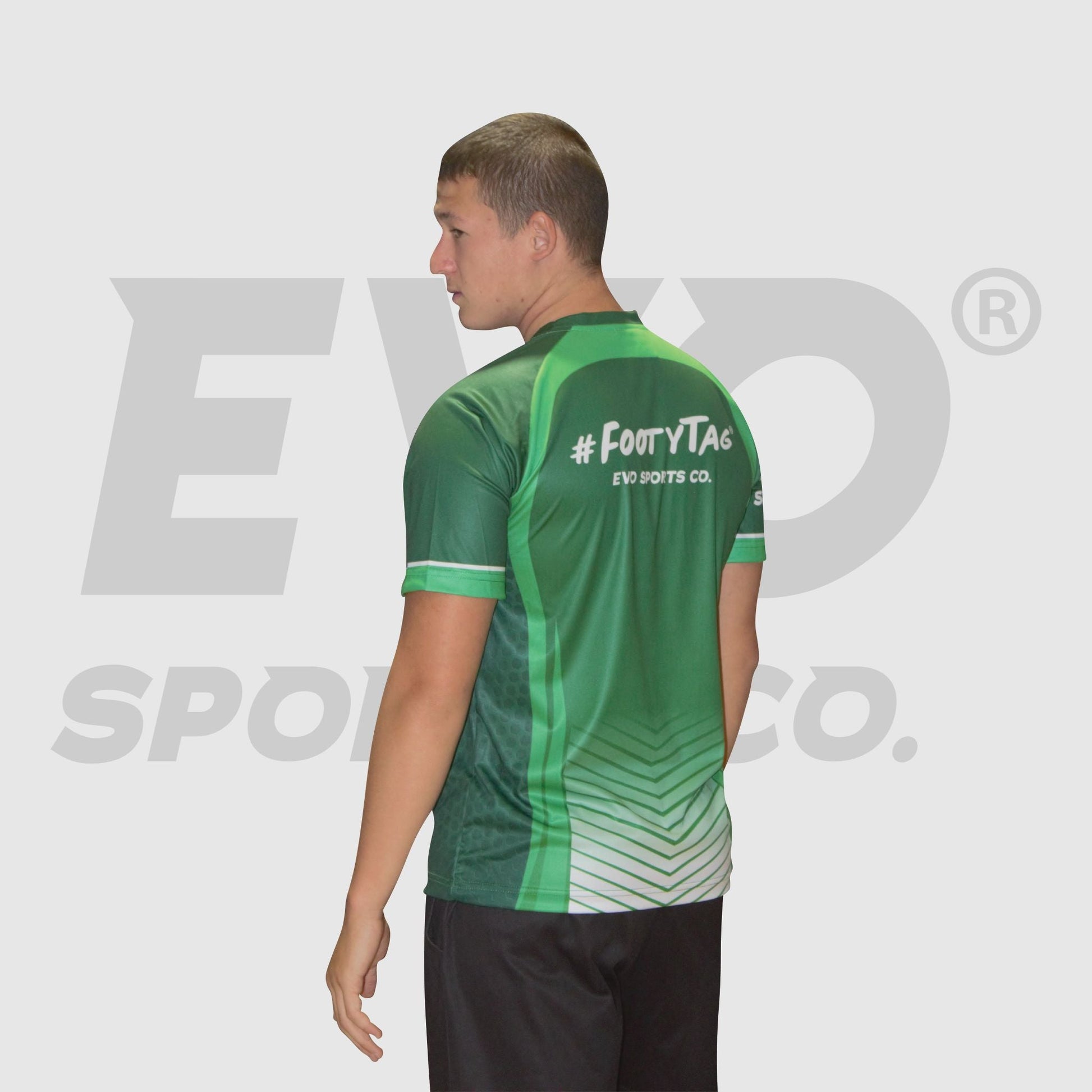 Unisex Adults FootyTag Quick Dry Shirt - Green - Evo Sports Co