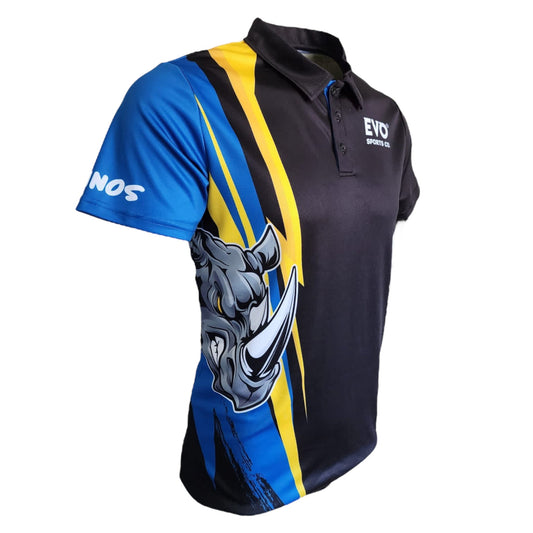 Unisex Adults Rhinos Shirt - Quick Dry Polo - Evo Sports Co