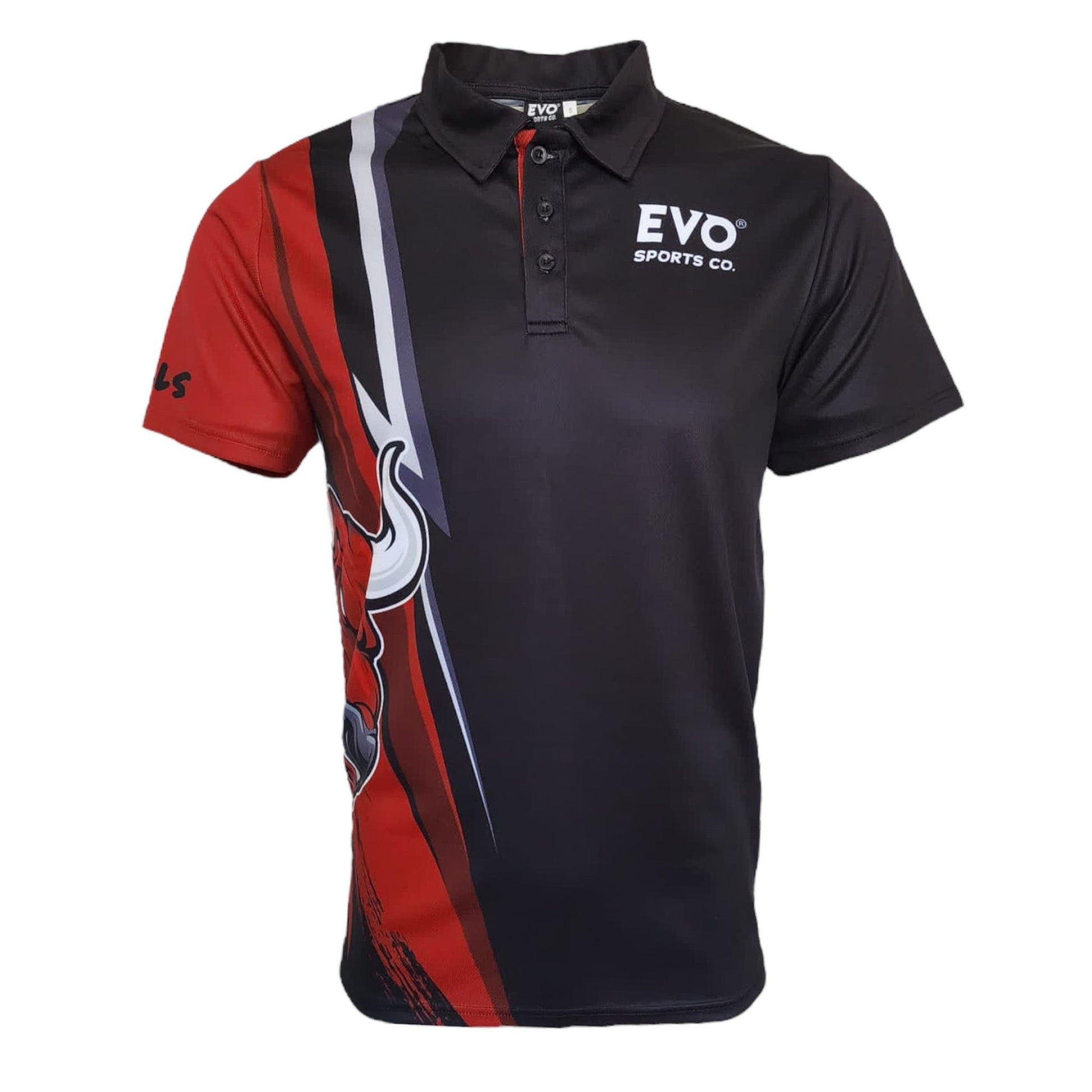 Unisex Kids Bulls Shirt - Quick Dry Polo - Evo Sports Co