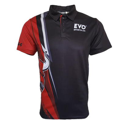 Unisex Kids Bulls Shirt - Quick Dry Polo - Evo Sports Co