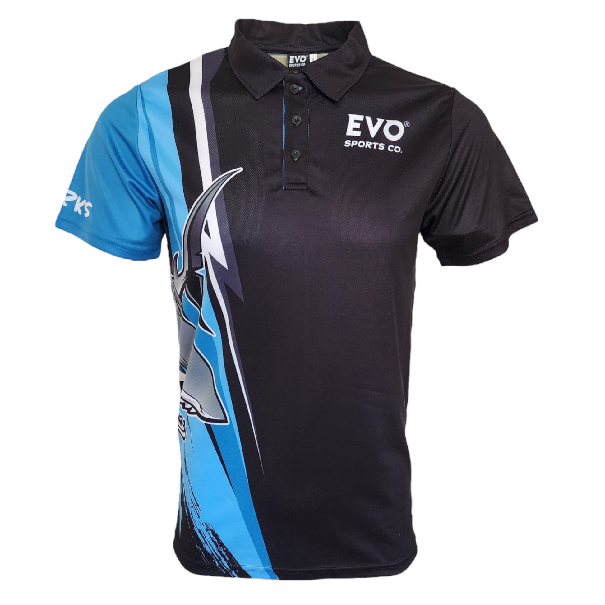 Unisex Kids Sharks Shirt - Quick Dry Polo - Evo Sports Co