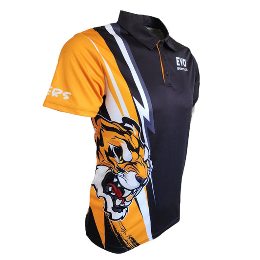 Unisex Kids Tigers Shirt - Quick Dry Polo - Evo Sports Co